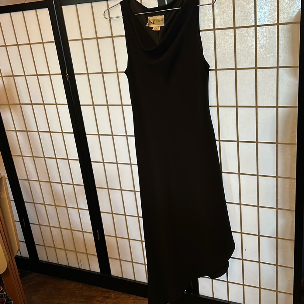 S. L. Fashions black cocktail dress size 8